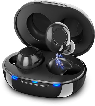 Amplificateur De Son - JINGHAO Rechargeable d'amplificateurs sonores Invisible Avec Portable Boîtier De Chargement, lot de 2