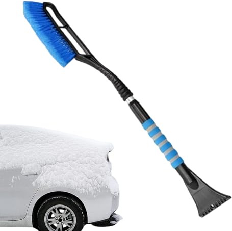 Eiskratzer für Auto | Schaufel und ausziehbare Bürste 90 cm, abnehmbare Schneebürste und Eiskratzer – für LKW SUV Fenster Dach Außenreinigung