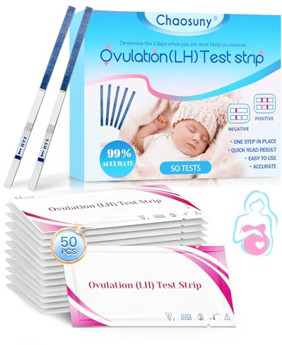 50 Bandelettes de Détection pour Planification Familiale et Suivi du Cycle – Indicateurs de Fertilité Féminine – Outil d'Accompagnement pour la Conception, Convient aux femmes