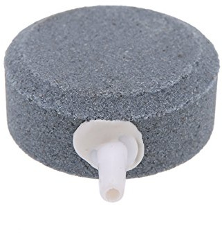 Smandy Difusor de Piedra de Oxígeno, Burbujeador Mineral Sinterizado, Aumenta los Niveles de Oxígeno Acuático para Tanques de Peces de Agua Dulce y Salada de hasta 24 Pulgadas