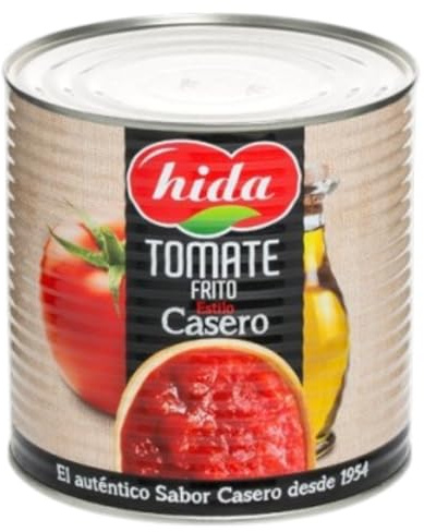 Tomate Frito Casero con Aceite de Oliva Virgen Extra HIDA 3kg | Salsa Artesanal Tradicional para Hostelería y Familias | Formato Ahorro Gran Tamaño Cocina Profesional