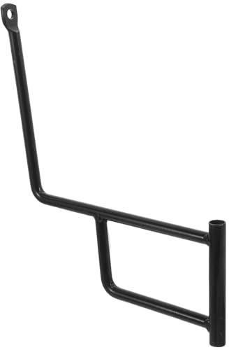 SHOWERORO Soporte de Espejo para Carretilla Elevadora, Soporte de Espejo Retrovisor de Hierro Negro, Diseño Ajustable, Amplia Compatibilidad para Montacargas y Vehículos Industriales,