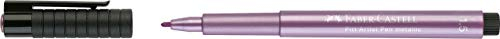 FABER-CASTELL 167390 - Tuschestift Pitt artist pen, Stärke 1.5 mm, rubin-rot metallic