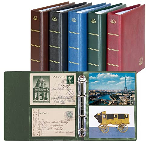 LINDNER Das Original Postkarten-Album LOTOS-grün