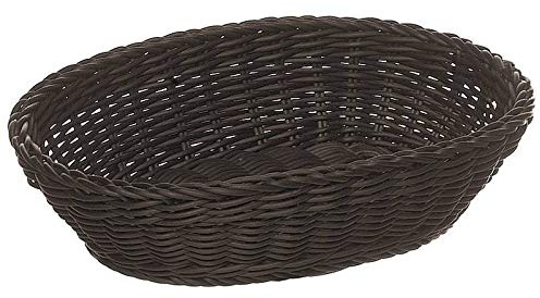 Sambonet Corbeille A' Pain Ovale Cm. 25X19 H. 6,5 Polyrattan Noir
