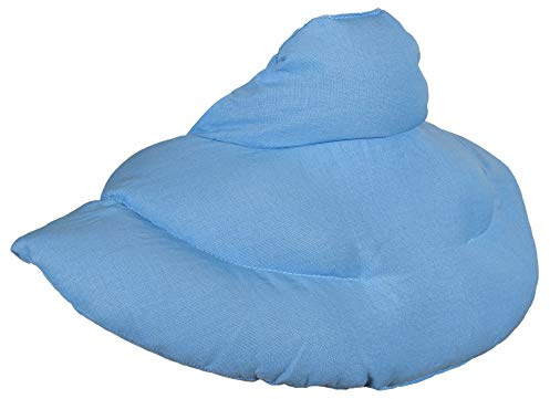 Nackenhörnchen mit Stehkragen hellblau - Dinkelkissen - Nackenkissen Wärmekissen - 2 in 1 - Wärme und Kälte möglich - Körner-Dinkel-Kissen