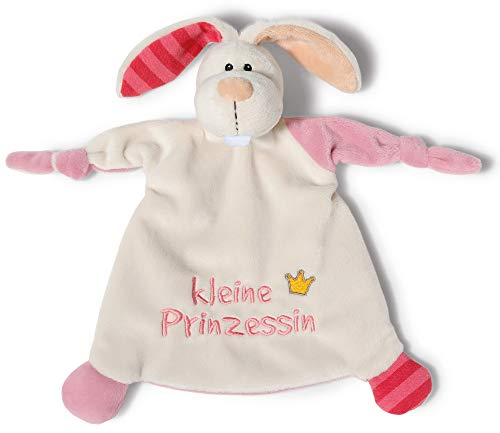 NICI Schmusetuch Hase ‚Kleine Prinzessin´ 25x25 cm – Hase Schnuffeltuch ab 0+ Monaten – Hase Kuscheltuch für Babys & Kleinkinder – Baby Kuscheltier / Schnuffeltuch – Schmusetuch für Mädchen – 40042