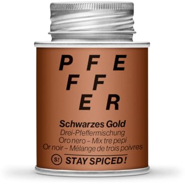 STAY SPICED! Schwarzes Gold | Premium Pfeffermischung, 70 g