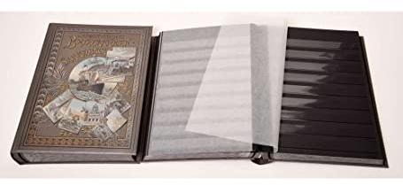 Goldhahn Briefmarkenalbum Einsteckalbum 60 schwarze Seiten Nostalgie-Album Britannia Briefmarken für Sammler