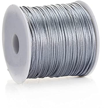 50 M/Rolle, 1 Mm, Baumwollkarte, Mehrfarbig, Knotenschnur, Nylonseil Für Schmuckherstellung, Zubehör, Diy, Geflochtenes Armband