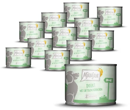 MjAMjAM - Insekt mit saftigem Hühnchen 12 x 200 g