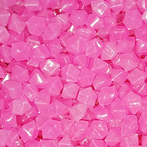 MOCNT 300 Piezas Púrpura Piedras Luminosas Brillante Roca Stone Fluorescente Piedras Guijarros Brillan en la Oscuridad para Hogar Jardín Acuario Decorativas 14x11mm
