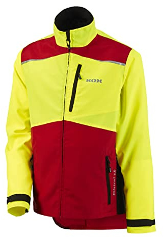 KOX Forstjacke Mistral 3.0 Rot/Gelb Größe M | KWF-Standard