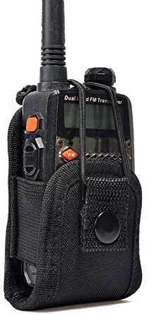 UAYESOK Kleine Funkgeräte Tasche Halterung Walkie Talkie Holster Tragetasche Sicherheit Gürtelclip Beutel