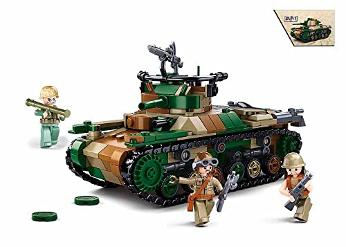 Sluban Klemmbausteine WWII - Type 97 Medium Tank, grün
