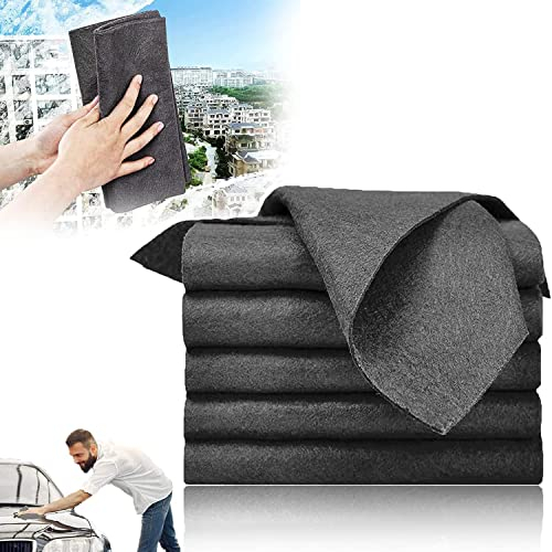 Panno Di Pulizia Magico Addensato In Microfibra, Riutilizzabile Per Casa, Cucina, Vetro, Auto e Finestre (5 Pezzi)