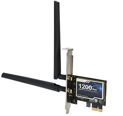 PCIe WLAN Karte für PC, BT 4.0 Dualband Wireless Netzwerkkarte, 300 Mbit/S 867 Mbit/S Gigabit Ethernet PCI Express Netzwerkkarte für Win 7, für Win 8, für Win 10