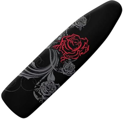 Belidome Rose Flower Iron Board Covers Pre-tensioned Elastic Ironing Board Covers