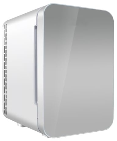 Mini Frigo Da Camera 20 Litri , Mini Frigo Portatile Elettrico Refrigeratore E Scaldavivande, Frigorifero Portatile Per La Cura Della Pelle Per Auto, Viaggi In Macchina, Uffici(Color:/Silver,Size:220V
