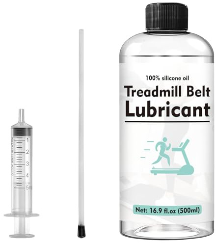 DINGSEN Laufband Öl, 100% Laufband Schmiermittel, leicht aufzutragendes laufbandöl mit Applikator-Tube, geeignet für alle Arten von Laufbändern (500ml)