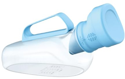 Botella de orinal portátil, contenedor de orina a prueba de derrames de 1200 ml para exteriores, cubierta resistente a los olores, contenedor de urinarios masculinos a prueba de fugas para dormitorio,