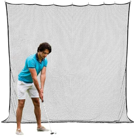 Utomhus golfnät, 3X Golf Ball Practice Netting, Heavy Duty Sports Barrier, Simulator Driving Net, Multi-Purpose Backstop för baseboll, hockeyträning