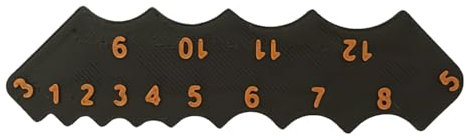 Calibro per raggio, misuratore di misura ad convesso, strumento multifunzione 9,3 x 0,2 x 2,5 cm, design compatto, uso industriale, lavoro sul campo, progetti domestici, creatore di stampi