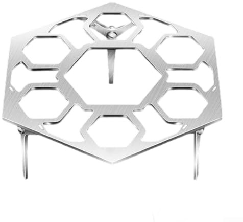 Portauova in acciaio inox, impilabile, per cucinare verdure, frutti di mare, portauova multi-foro, argento