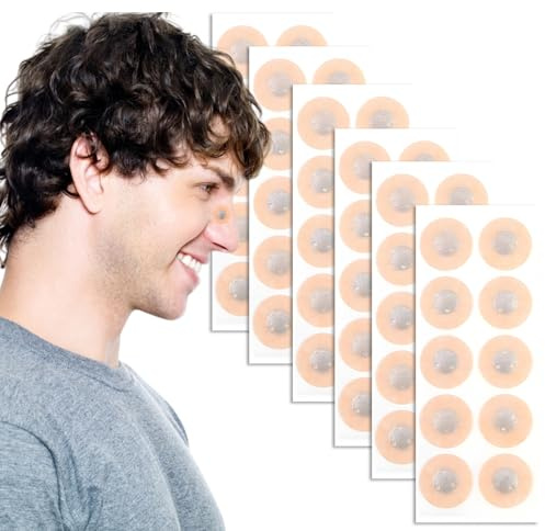 120 Stück Nasenpflaster Magnet, Magnetische Nasenpflaster für Erwachsene, Nasenstrips gegen Schnarchen und Nasenverstopfung, 2 cm Länge, Ideal für Reisen und zu Hause