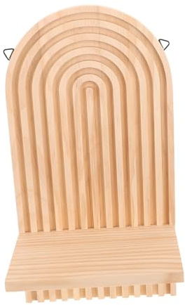 ULTECHNOVO Candelabro de Pared de Madera Rústico Candelabro Decorativo para Paredes para Salas de Estar y Exhibición de Velas Cónicas