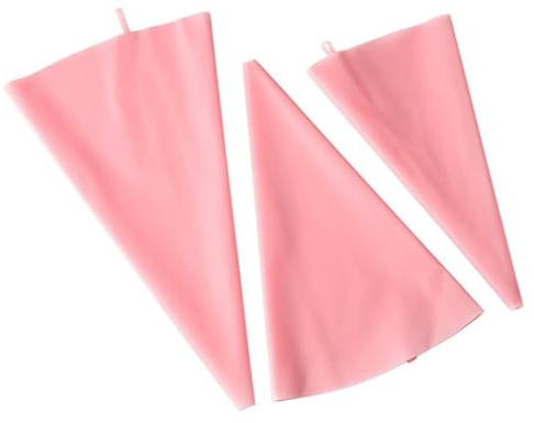Lkvent Decorare 5 Sacchetti da Pasticceria in Silicone riutilizzabili for Decorare Torte, Utensili da Forno for Pasticceria e Biscotti. Natale