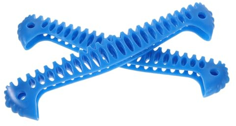 Alipis 2 Stück Elastische Kufenschoner für Schlittschuhe Dehnbare Schlittschuhschoner für Eiskunstlauf und Eishockey Schutz für Kufen bei Training und Reisen Blau