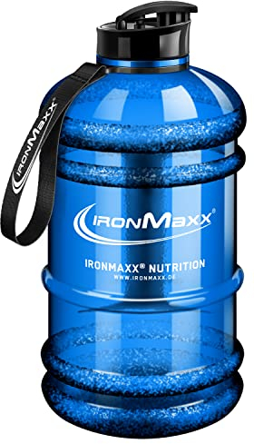 IronMaxx Water Gallon - Blue 2200ml | Senza BPA e DEHP | Borraccia ermetica con scala graduata | Disponibile in vari colori – perfetta per sport, lavoro e uso quotidiano