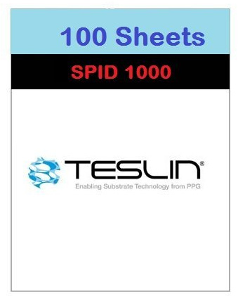 Teslin Synthetisches Papier, für Laserdrucker, 21,6 x 27,9 cm, 100 Stück