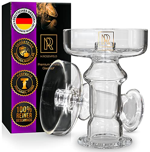 Chicha Foyer Verre Universelle Convient À Tous Les Chichas | Foyer Chicha Phunnel En Verre Borosilicate Trempé De Haute Qualité Avec Joint Silicone | 100% Goût Et Haute Durée De Fumée