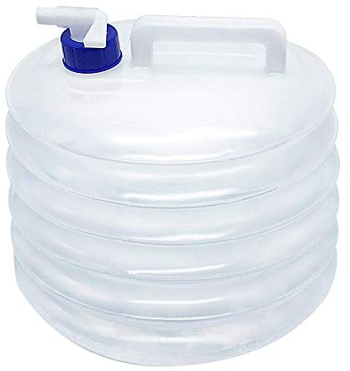 KONKY Folding Water Bucket, 5L/10L/15L Collapsible & Portable Water Container, BPA-Free Water Carrier Water Tank for Camping Hiking Fishing Climbing Picnic BBQ Travel Outdoor Use (5L)