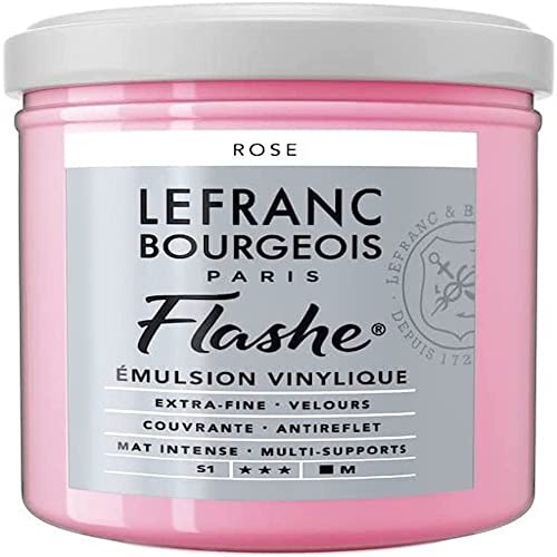 Lefranc Bourgeois Flashe-Acrylfarbe Acrylic Vinyl Emulsion, 125 ml (Pack of 1), Rose 125 Millilitre