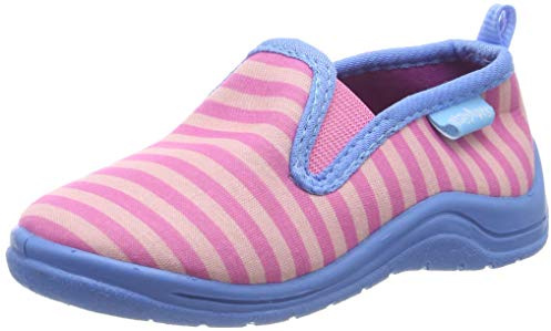 Playshoes Chaussons Chaussure de sport nautique Mixte Enfant, Boucles Roses, 26/27 EU