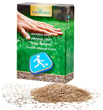 Premium Universalrasen Rasensamen & Grassamen | Spiel- & Sportrasen für Hohe Belastung & Turbo Nachsaat | Schnellkeimend & Pflegeleicht für Kinder & Haustiere | Winterhart – 1 kg für 40 m²