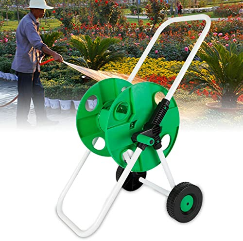 Schlauchwagen mit bis zu 50 m Kapazität Gartenschlauch Wasser Schlauchwagen mit Koppelung fahrbare Schlauchtrommel