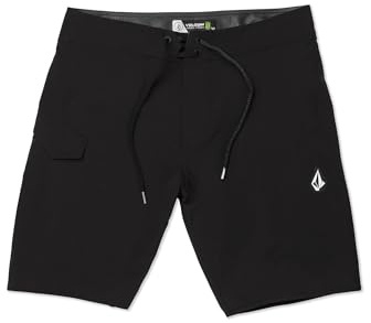 Volcom Herren Mod Tech Badehose, 50,8 cm Boardshorts, Schwarz-Neu, 6