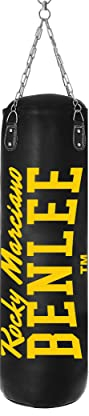 BENLEE Boxsack aus Kunstleder Donato Black/Gold 180cm
