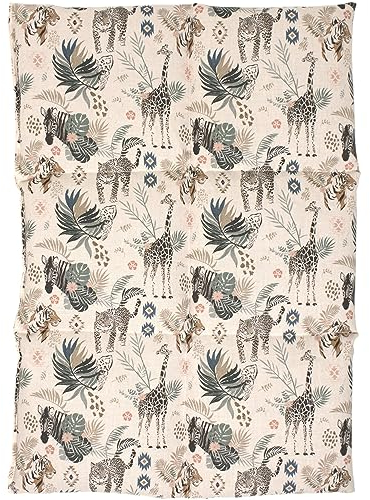 Rapssamenkissen groß 6-Kammer 40x30cm - Bio-Stoff Wilde Tiere - Wärmekissen Körnerkissen