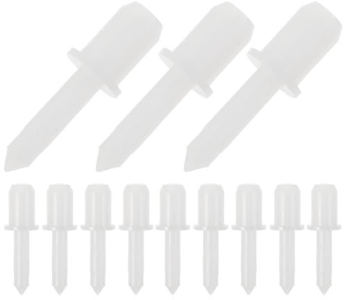 TOVINANNA Lot de 60 broches de réparation de volet roulant de rechange pour obturateur de fenêtre - Imperméable transparent - Pour femme - Kit de réparation en bois - Lame de draperie mobile - Blanc