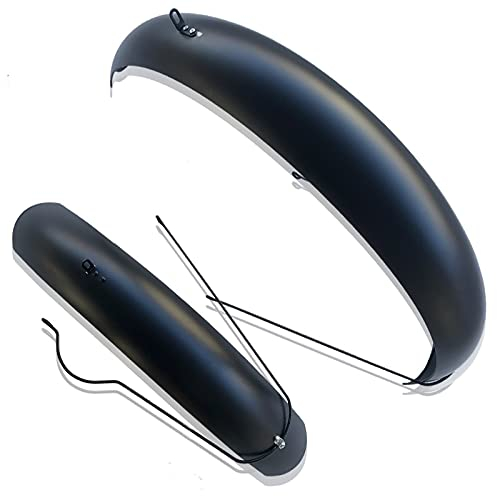 MbeLLO MTB-Kotflügel, Fahrrad-Schutzblech-Set, Fahrrad-Kotflügel, Snowbike-Klappe, 26 Zoll, 4,0 Fatbikes, Zubehör, Kotflügel, vollständige Abdeckung (Color : Black)