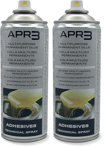 Ambro-Sol I254 Colle Multi-Usage Permanente, Séchage Presque Immédiat, Utilisable sur les matériaux les plus Variés, Résistant, Aérosol en Fer Blanc 100% Recyclable à l’Infini 400 ml (Lot de 2)