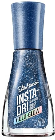 Sally Hansen Insta-Dri Holo-Glow, Holo-back, Nagellack, einfach zu verwenden, langlebig, schöne Farben, einfach auf den Nägeln aufzutragen, kein Abblättern, 0,3 oz