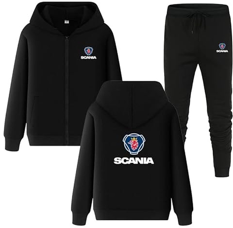 GIOPSQ Herren Trainingsanzug Set Jogginganzug Kapuzenjacke + Hose Hoodie Set Sportswear Retro/A/M