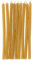 Folat Candele-Cera d'api-10 cm-24 pezziCandele di compleanno resistenti al gocciolamento, bruciano più a lungo, profumo di miele, Giallo, 24310