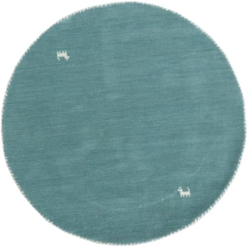 Nain Trading Loom Gabbeh Mint 150x150 Modern Orientteppich Rund Teppich Wolle Indien